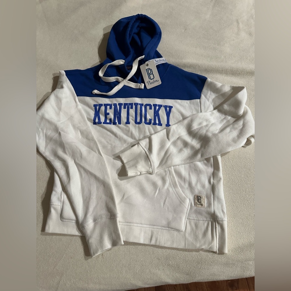 Preston women’s Kentucky hoodi size M. Kentucky blue and white. NWT